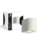 D'Lite Wandleuchte Vossem Weiß| IP54 - Geeignet für 1x GU10 