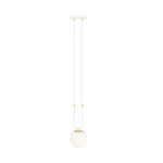 Emibig Pendelleuchte Glam Stahl Weiß | Geeignet für 1x E14 - Max 10W