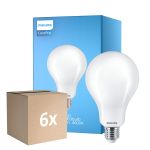 Mehrfachpackung 6x Philips Corepro LED Glühbirne E27 Birne Matt 23W 3452lm - 840 Kaltweiß | Ersatz für 200W