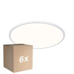 Mehrfachpackung 6x Nordlux LED Deckenleuchte Oja 42 Weiß 24W 2200lm - 830-840 CCT | IP54 - Dimmbar