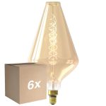 Mehrfachpackung 6x Calex XXL Vienna Gold LED E27 Fadenlampe 4W 320lm- 822 Extra Warmweiß | Dimmbar