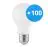 Mehrfachpackung 100x Bright Choice LED Glühbirne E27 Birne Matt 4.9W 470lm - 830 Warmweiß | Ersatz Für 40W