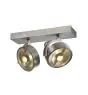 SLV Kalu Spot Aluminium Grau Rund | Geeignet für 2x GU10 (AR111) 