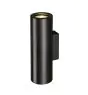 SLV Enola B Wandleuchte Aluminium Schwarz Rund | Geeignet für 2x GU10 