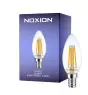 Noxion Lucent LED E14 Kerze Fadenlampe Klar 4.5W 470lm - 827 Extra Warmweiß | Ersatz für 40W