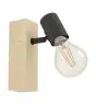 Eglo Wandleuchte Townshend 3 Holz Stahl Schwarz | IP20 - Geeignet für 1x E27