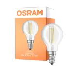 Osram Parathom Classic LED E14 Kugel Fadenlampe Klar 4W 470lm - 827/840 Extra Warmweiß / Kaltweiß | Relax und Active - Ersatz Für 40W