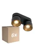Mehrfachpackung 6x Nordlux Pitcher Spot Metall Schwarz | Geeignet für 2x GU10