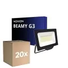 Mehrfachpackung 20x Noxion LED-Scheinwerfer Beamy G3.1 Schwarz 50W 5500lm 110D - 840 Kaltweiß | IP65 - Symmetrisch 