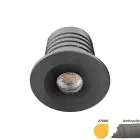 EcoDim Einbau Spot Mini Anthrazit 2.5W 155lm 30D - 827 Extra Warmweiß | 35mm - Ausschnitt 28mm - IP67 - Dimmbar